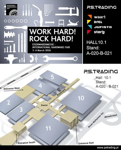 Invitation de P.S. Trading à l'EISENWARENMESSE 2026